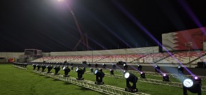 Claypaky fixtures used at Bahrain’s celebration of football team’s Arabian Gulf Cup win