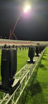 Claypaky fixtures used at Bahrain’s celebration of football team’s Arabian Gulf Cup win