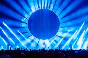 Mobileye party event lit with Robe Tetras
