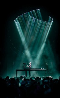 Mobileye party event lit with Robe Tetras