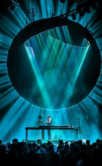 Mobileye party event lit with Robe Tetras